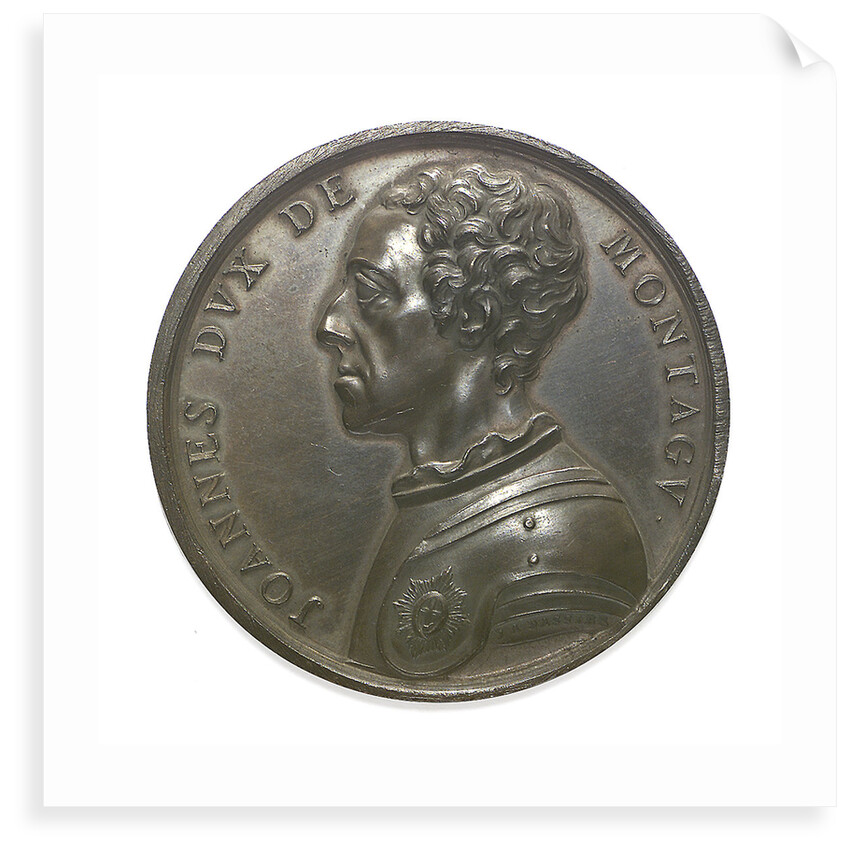 Commemorative medal depicting John, Duke of Montagu; obverse by J.A. Dassier