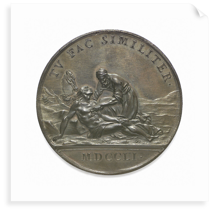 Commemorative medal depicting John, Duke of Montagu; reverse by J.A. Dassier