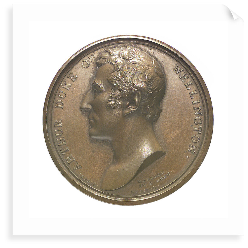 Commemorative medal depicting Duke of Wellington (1769-1852), Chancellor of Oxford University 1834; obverse by T. Webb