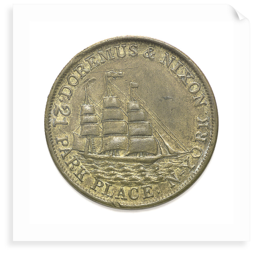 Token, Doremus & Nixon, New York; obverse by unknown