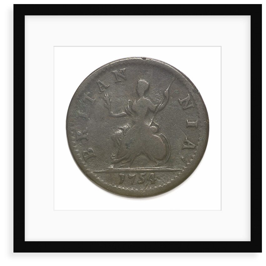 Halfpenny; reverse by Unknown
