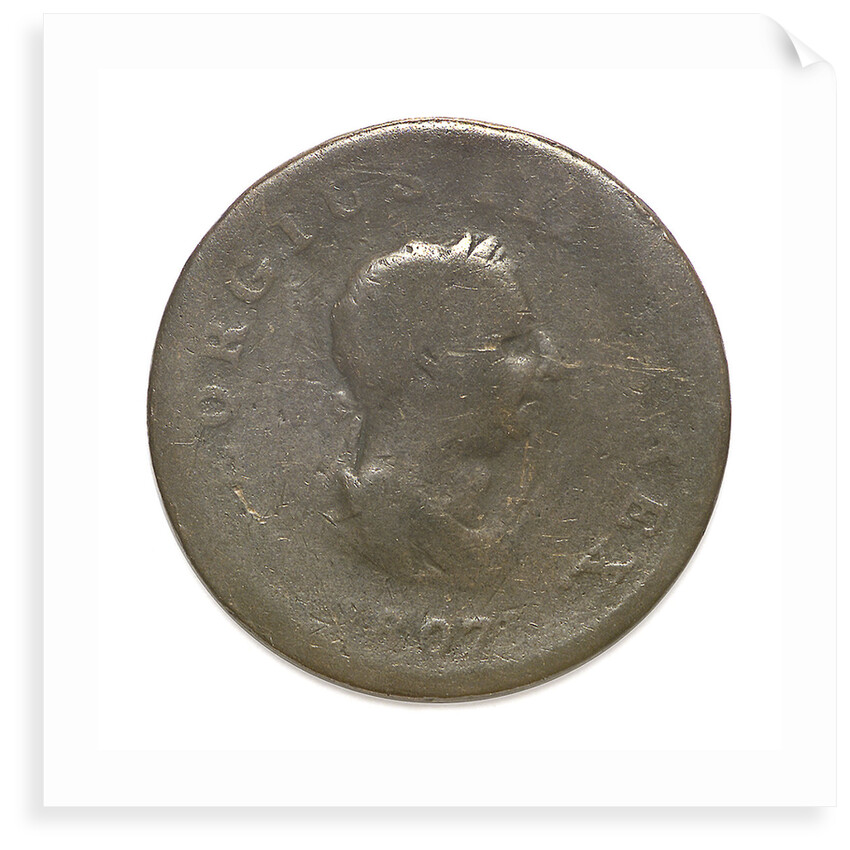 Halfpenny; reverse by unknown