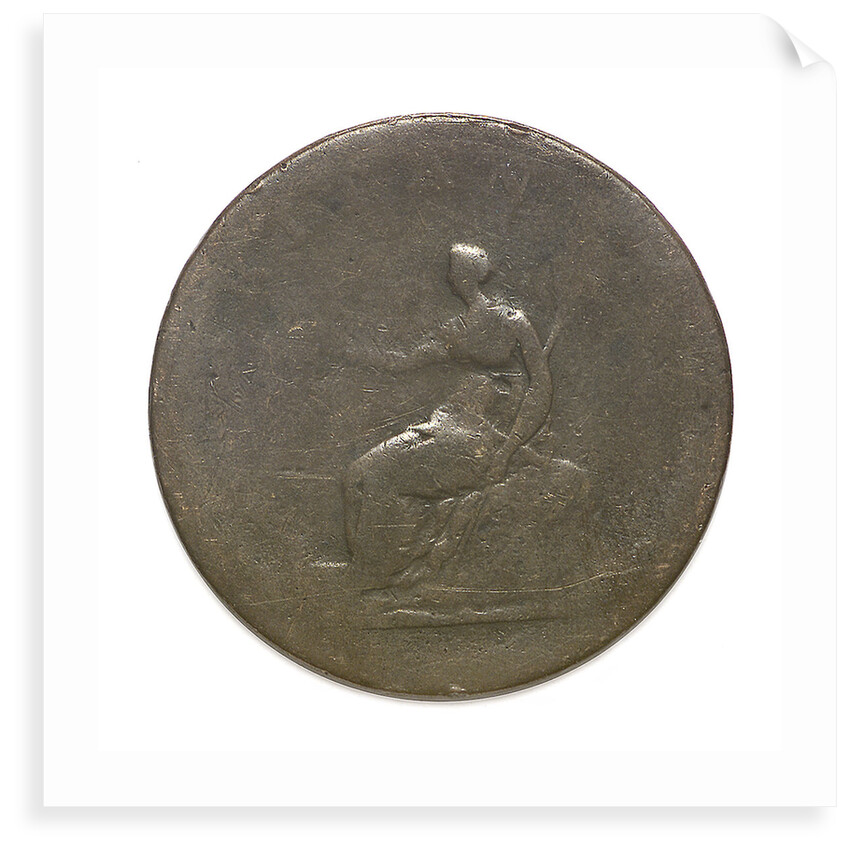 Halfpenny; reverse by unknown