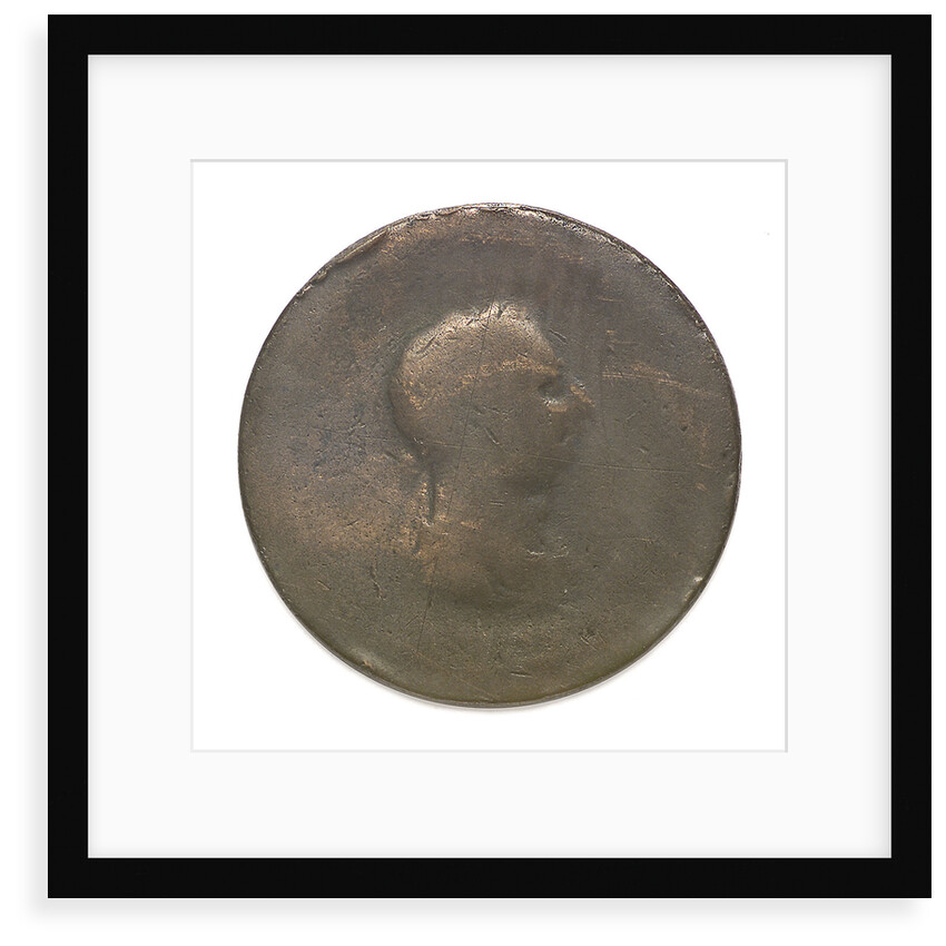 Halfpenny; obverse by unknown