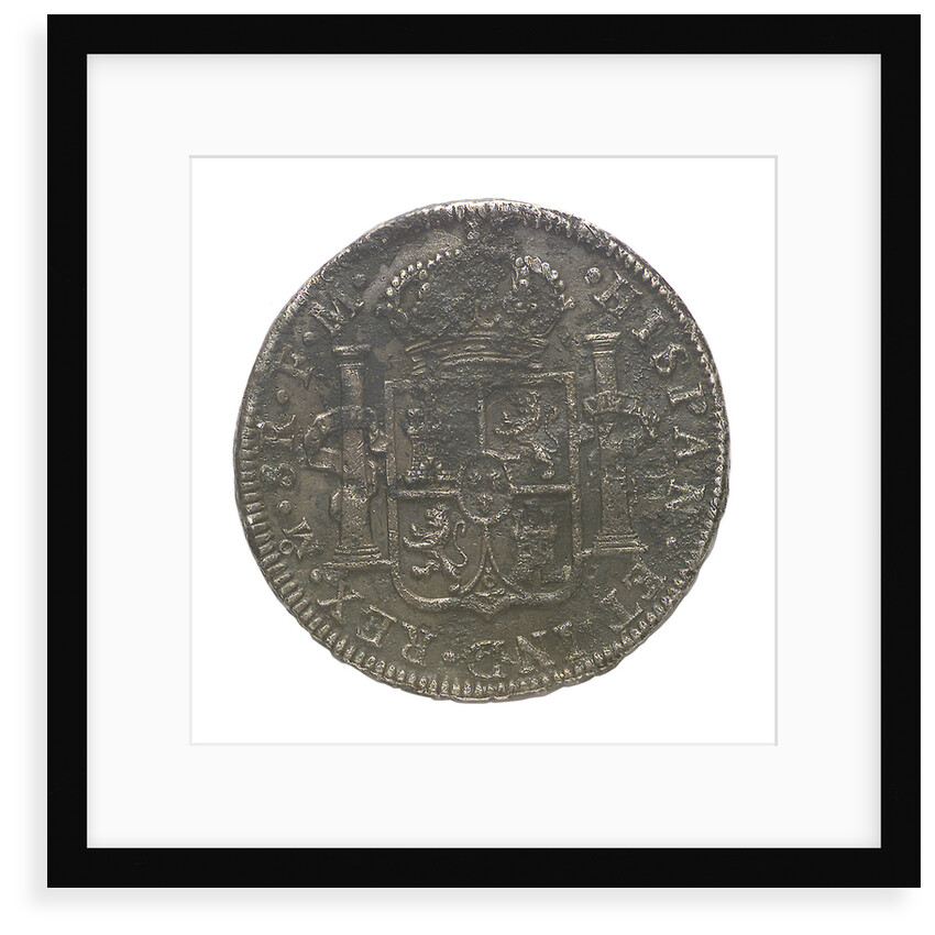 Eight reales; obverse by unknown