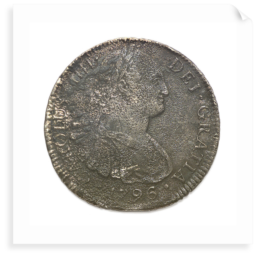 Eight reales; obverse by unknown