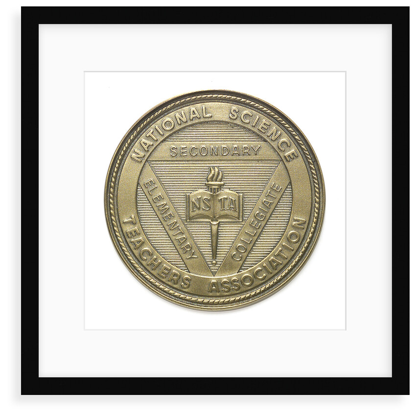 Commemorative medal of the National Science Teachers Association For Service; obverse by unknown