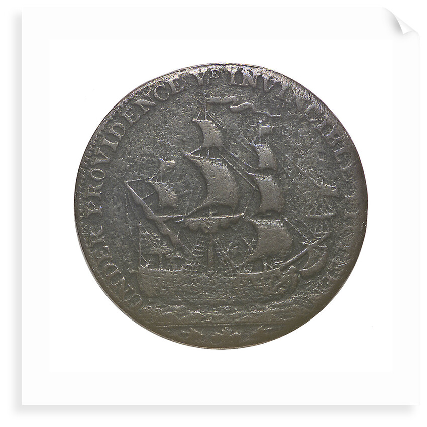 A Portsmouth halfpenny commemorating John Jervis, Earl St Vincent (1735-1823) and the battle of Cape St Vincent, 1797; reverse by J. Pitt