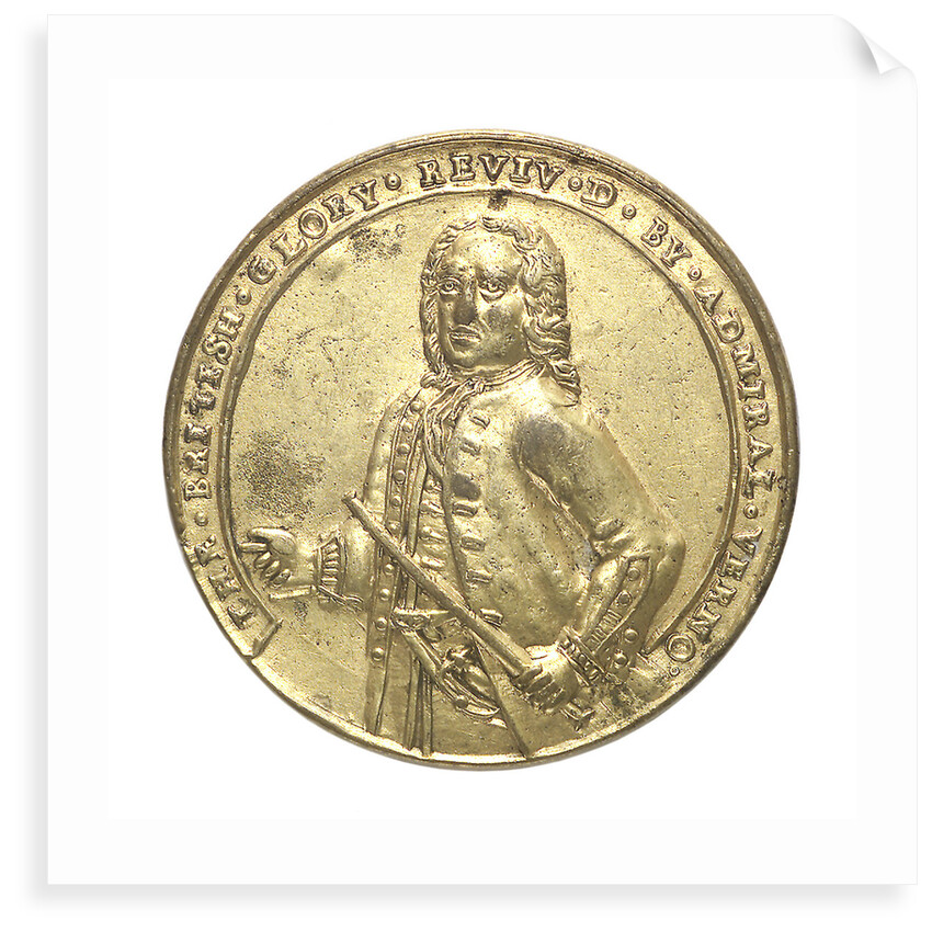 Medal commemorating the capture of Porto Bello, 1739 by Admiral Edward Vernon (1684-1757); reverse by unknown