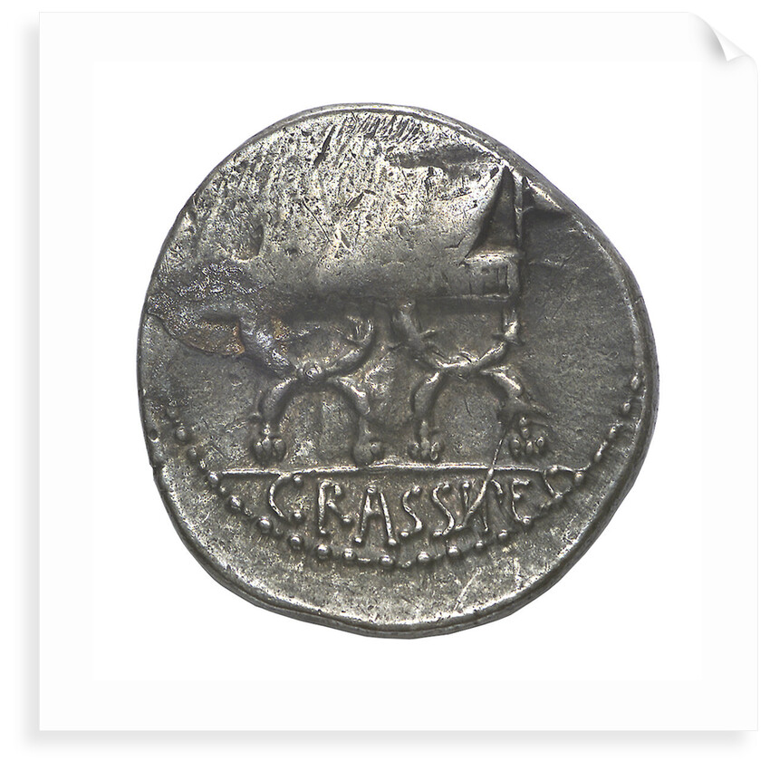 Denarius; reverse by P. Fourius Crassipes