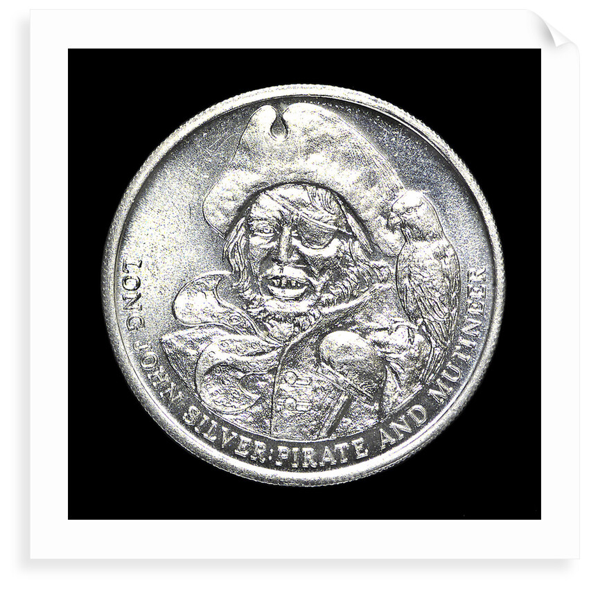 Medal commemorating R. L. Stevenson's novel 'Treasure Island'; obverse by unknown