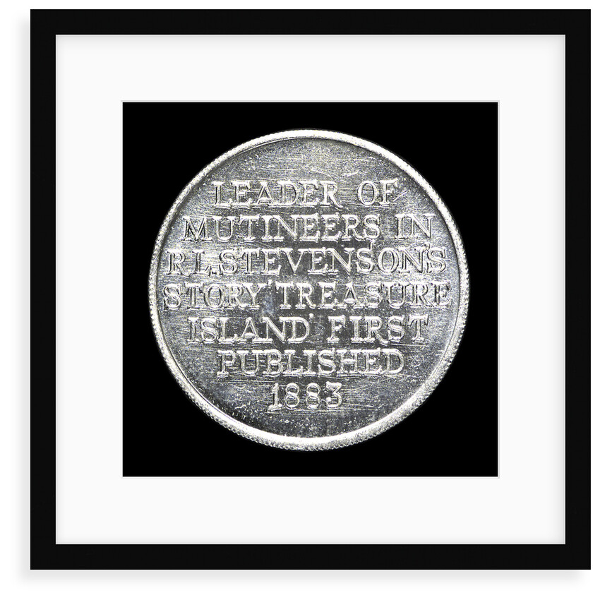 Medal commemorating R. L. Stevenson's novel 'Treasure Island'; reverse by unknown