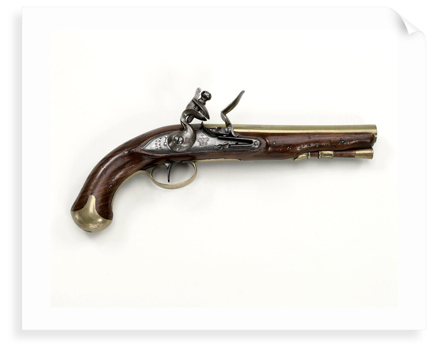 Brass Barrel pistol by H. Nock, 1796 by Henry Nock