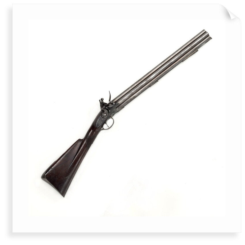 Seven barrelled volley gun by H. Nock