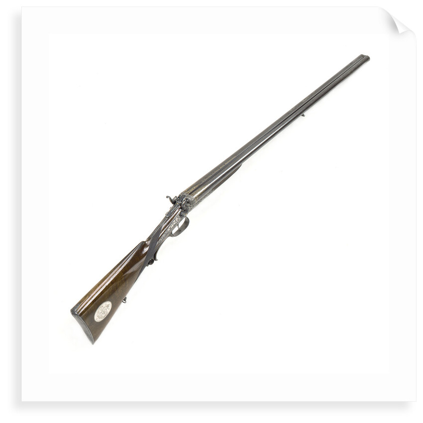 Double barrelled shotgun owned by the Sultan of Witu by W. Foerster