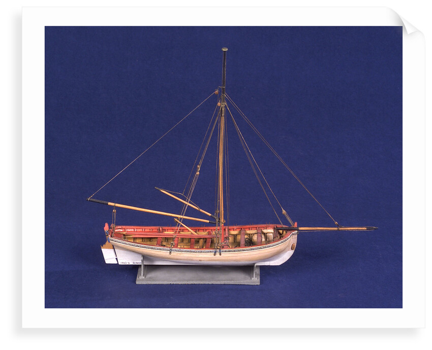 Ship's longboat; 'Medway', starboard broadside by Unknown