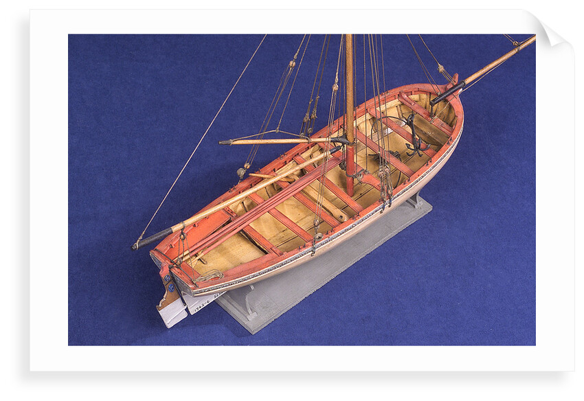 Ship's longboat; 'Medway', interior detail by unknown