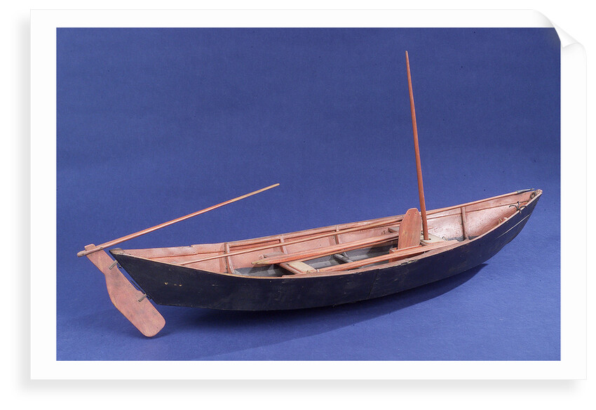 Full hull model, Bridgwater flatner, starboard stern quarter by Charles Holt