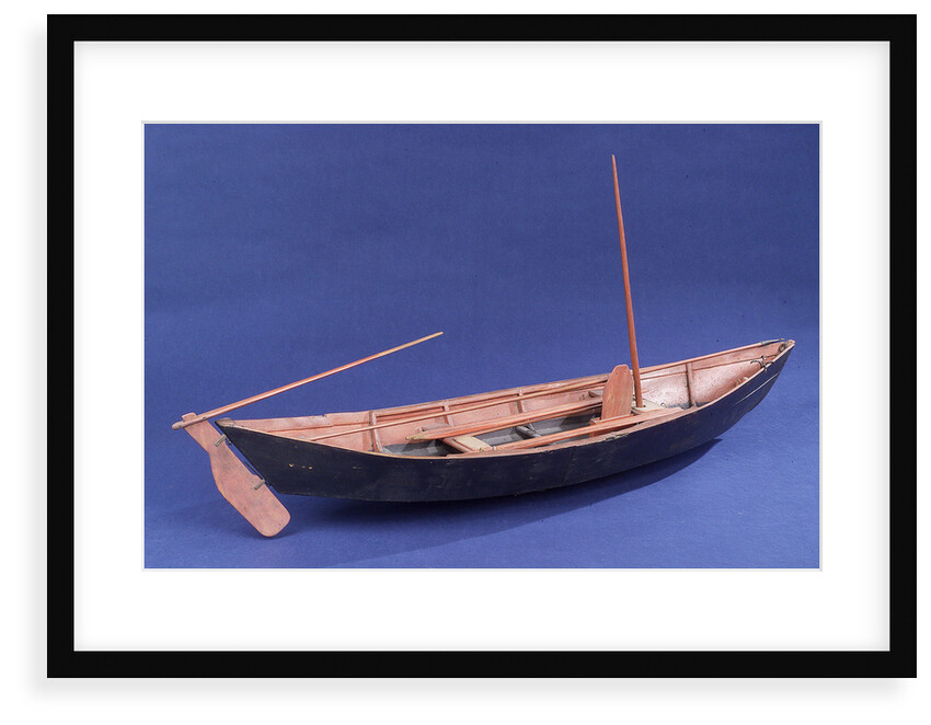 Full hull model, Bridgwater flatner, starboard stern quarter by Charles Holt
