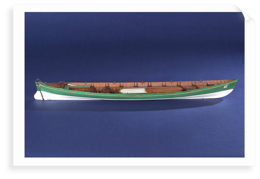 Full hull model of a gallery (circa 1880) by unknown
