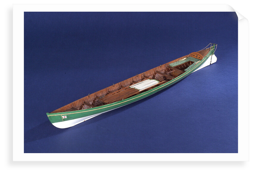 Full hull model of a gallery (circa 1880) by unknown