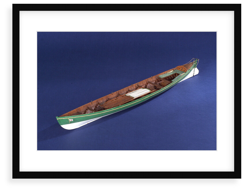 Full hull model of a gallery (circa 1880) by unknown