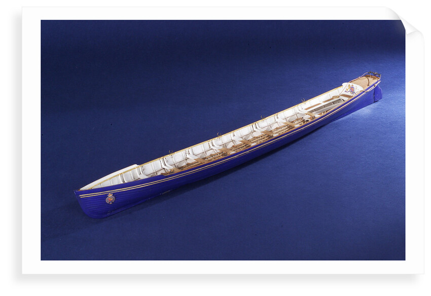 Full hull model, royal barge, port by unknown