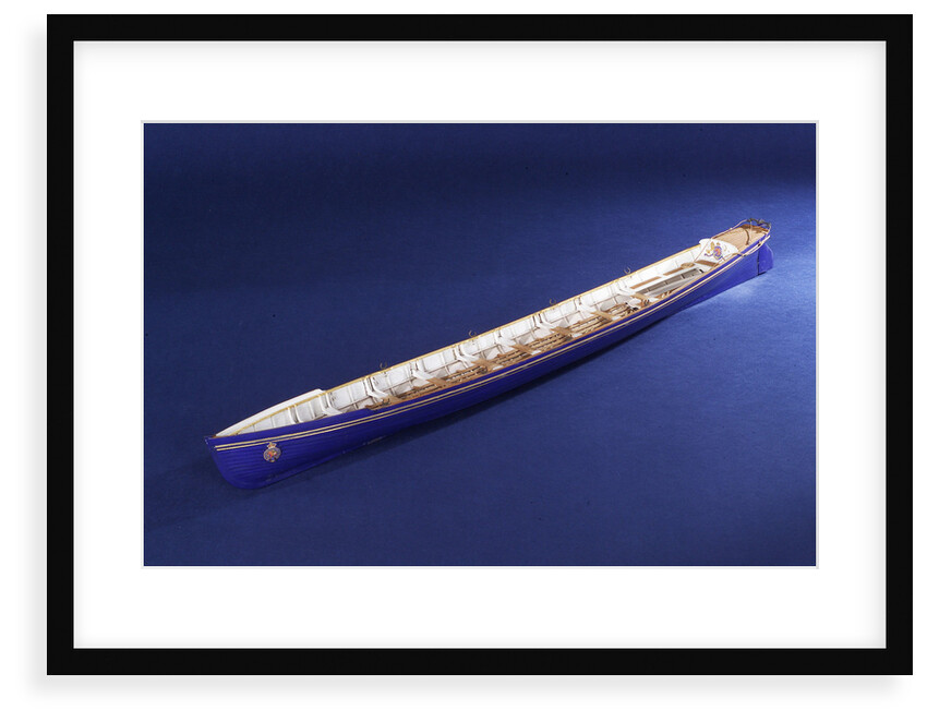 Full hull model, royal barge, port by unknown