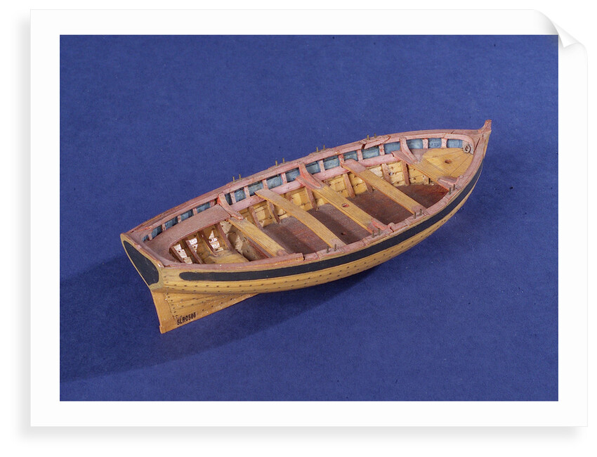 Full hull model of a ship's dinghy (circa 1795) by unknown