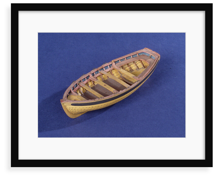 Full hull model of a ship's dinghy (circa 1795) by unknown
