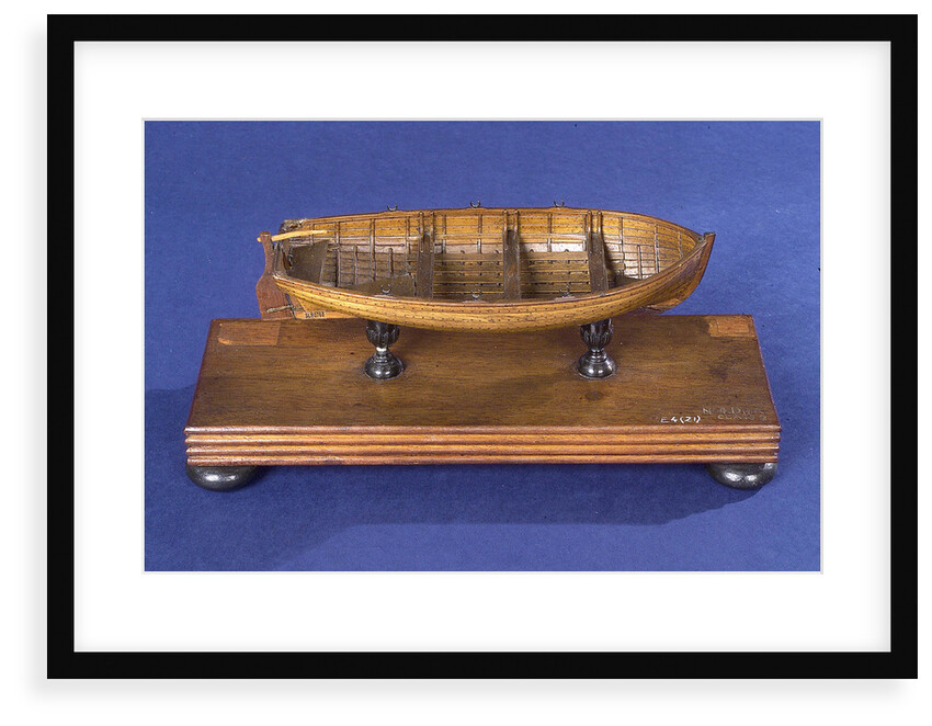 Dinghy, starboard broadside by Unknown