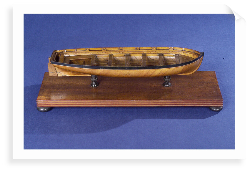 Jolly boat, starboard broadside by unknown