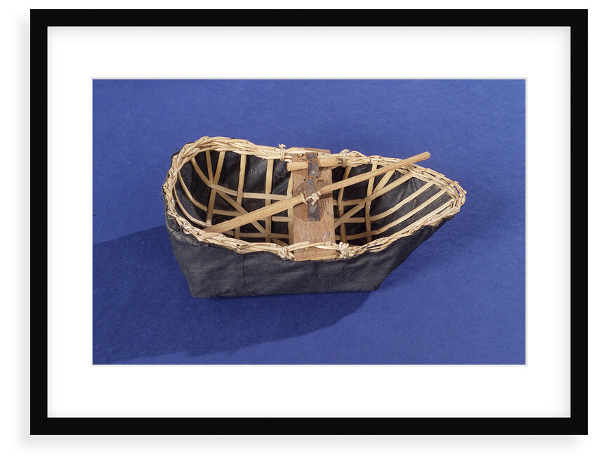 River Tywi coracle, starboard broadside by Unknown