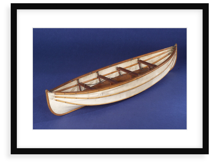 Full hull model, collapsible lifeboat by unknown