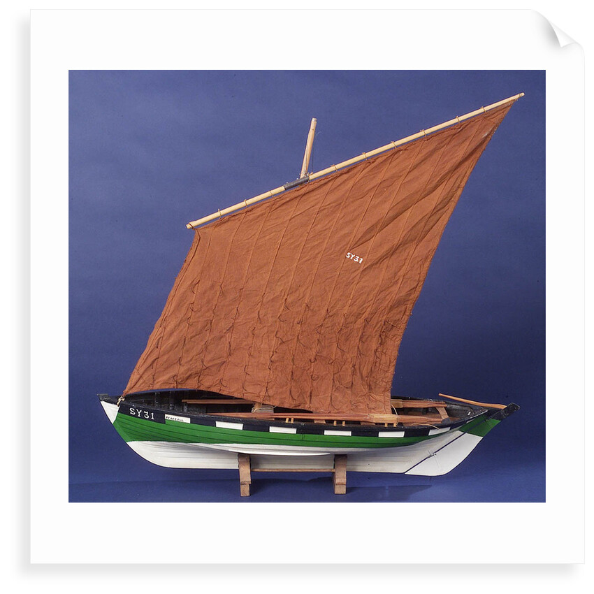 'Peaceful', port broadside by George MacLeod