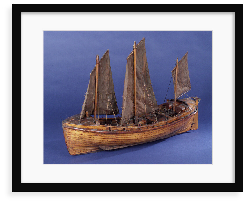 Full hull model, sailing lifeboat, port by unknown