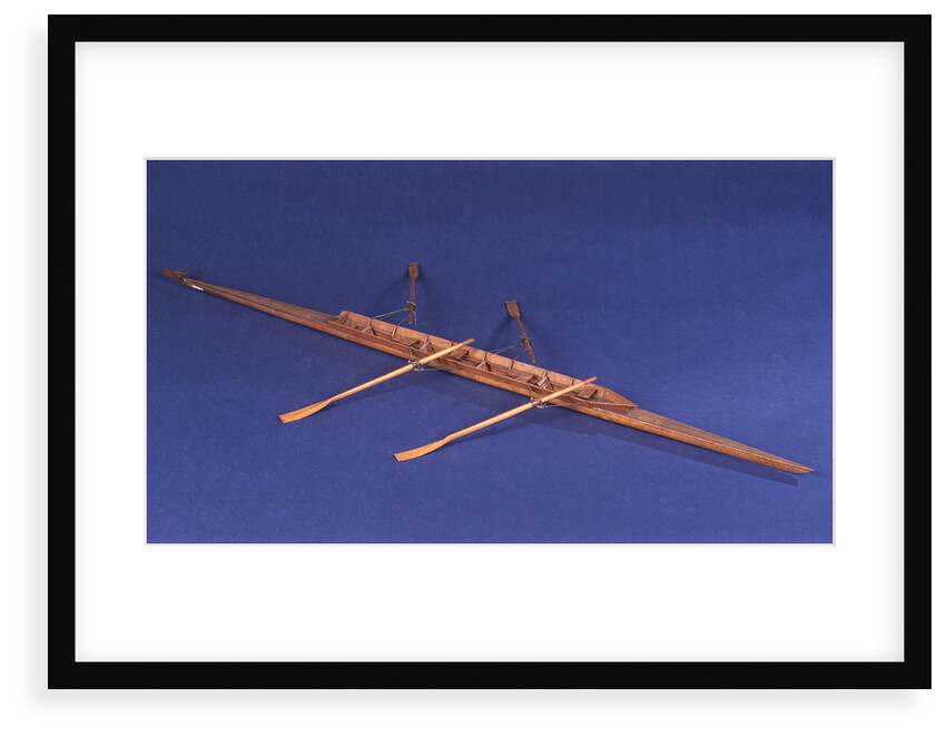 Full hull model, racing skiff, starboard by unknown