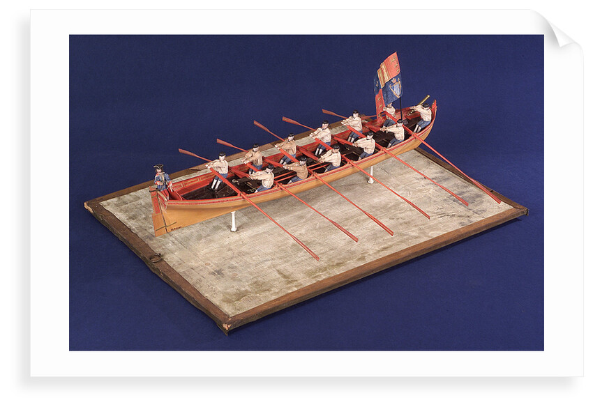 Full hull model of Admiral's Barge by unknown