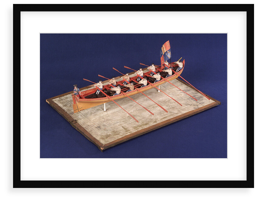 Full hull model of Admiral's Barge by unknown