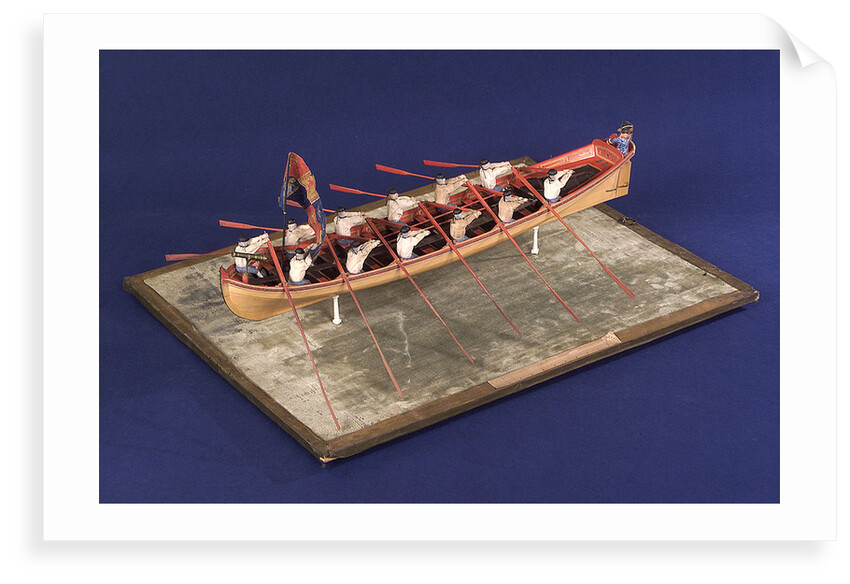 Full hull model of Admiral's Barge by unknown
