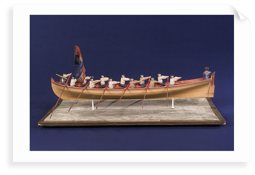 Full hull model of Admiral's Barge by unknown