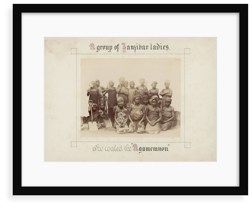 A group of Zanzibar ladies who coaled the 'Agamemnon' by unknown