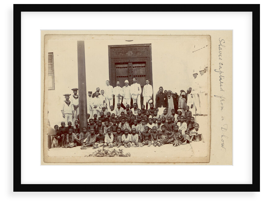 'Slaves captured from a dhow' (Arab sailing vessel) by Unknown