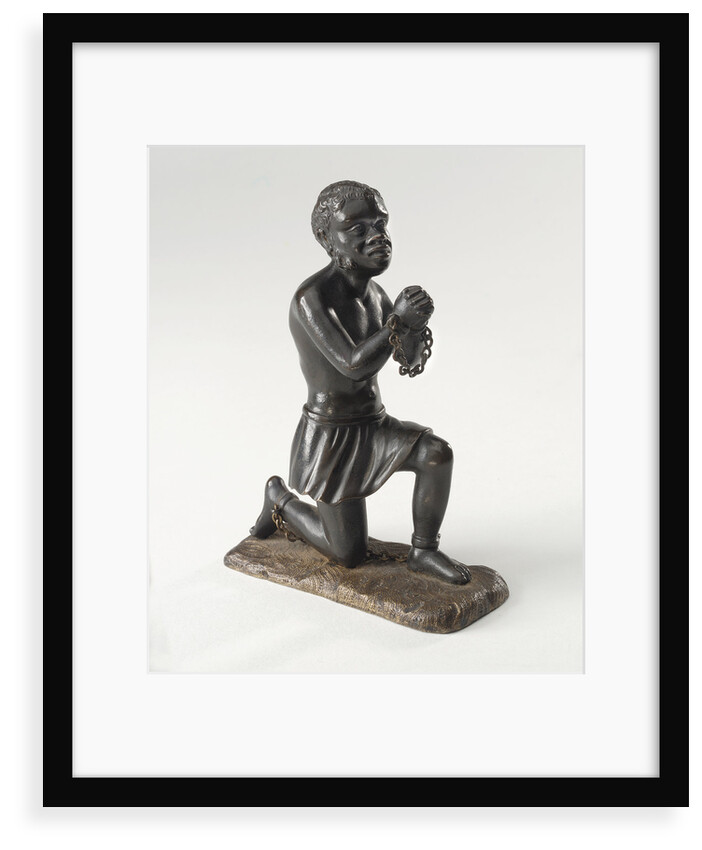 Kneeling figure of an enslaved African by unknown