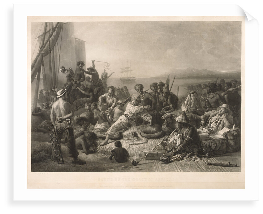 Scene on the coast of Africa by C.E. Wagstaff