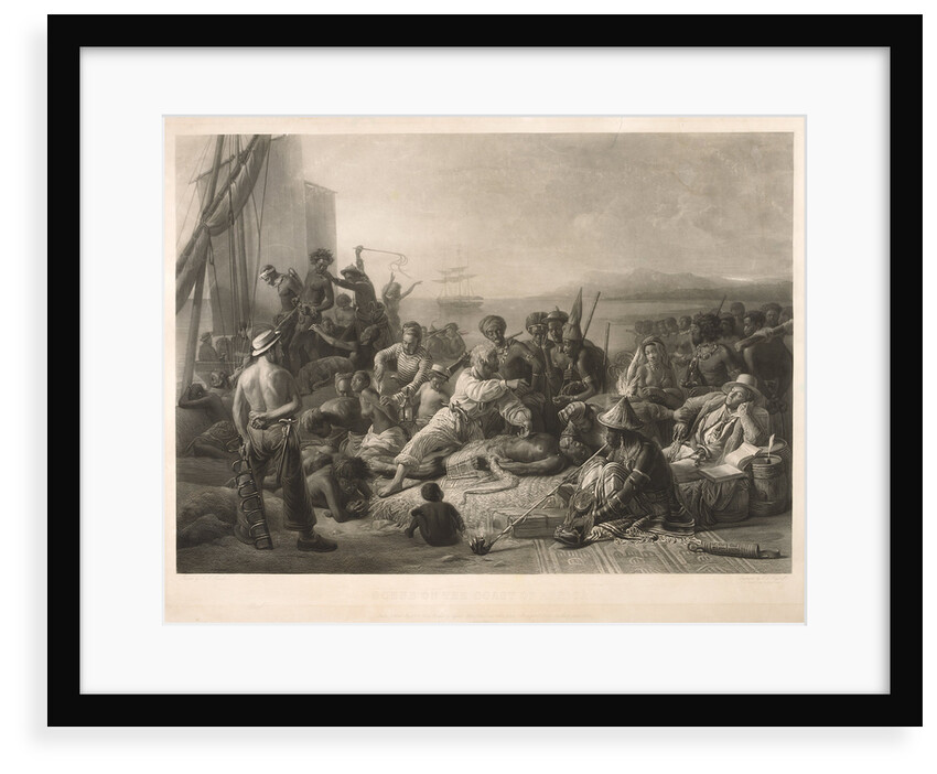 Scene on the coast of Africa by C.E. Wagstaff