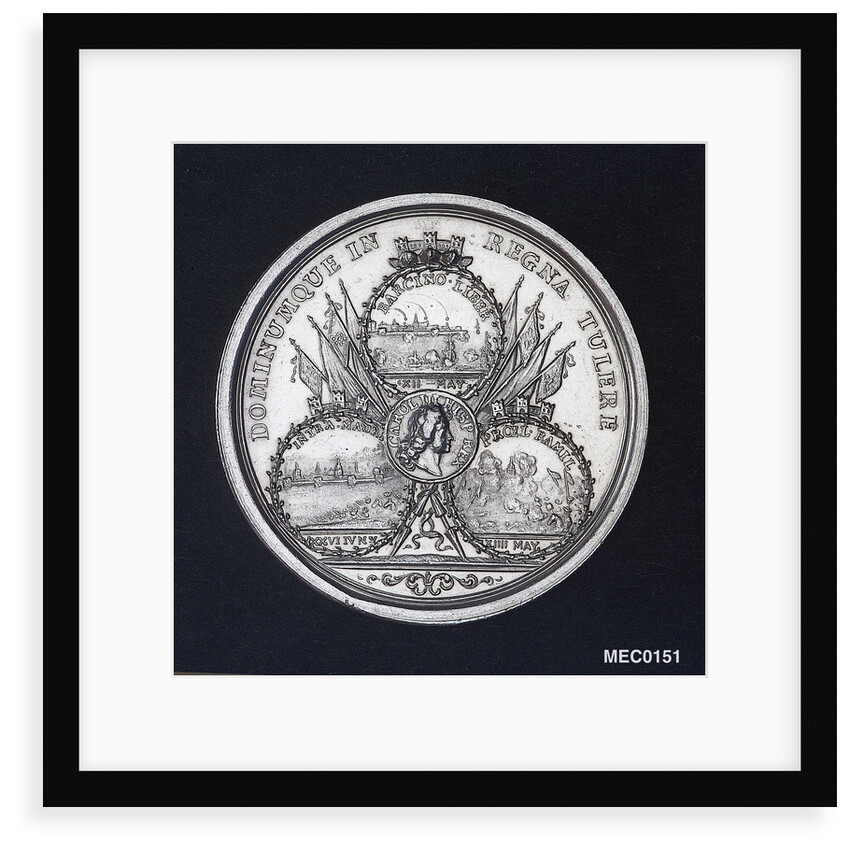Medal commemorating the relief of Barcelona and other successes, 1706 by M. Smeltzing