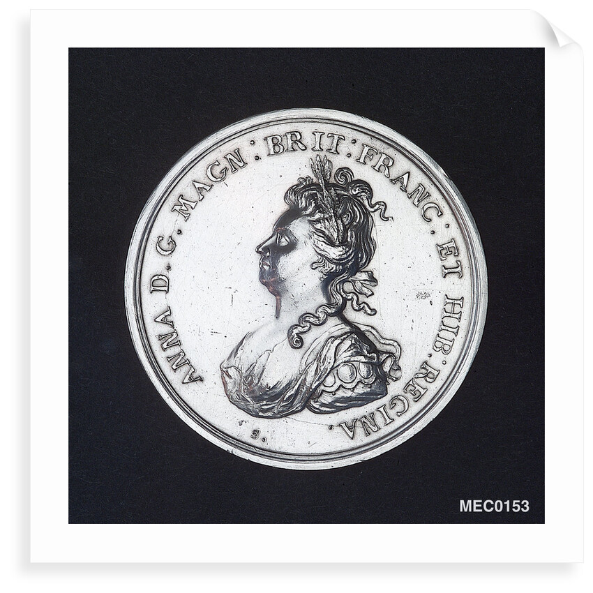 Medal commemorating the attempted invasion of Scotland, 1708 by M. Smeltzing