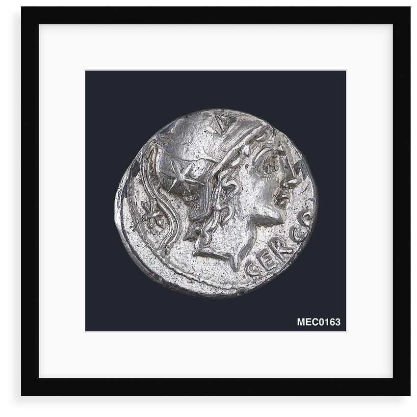 Denarius depicting head of a goddess by unknown