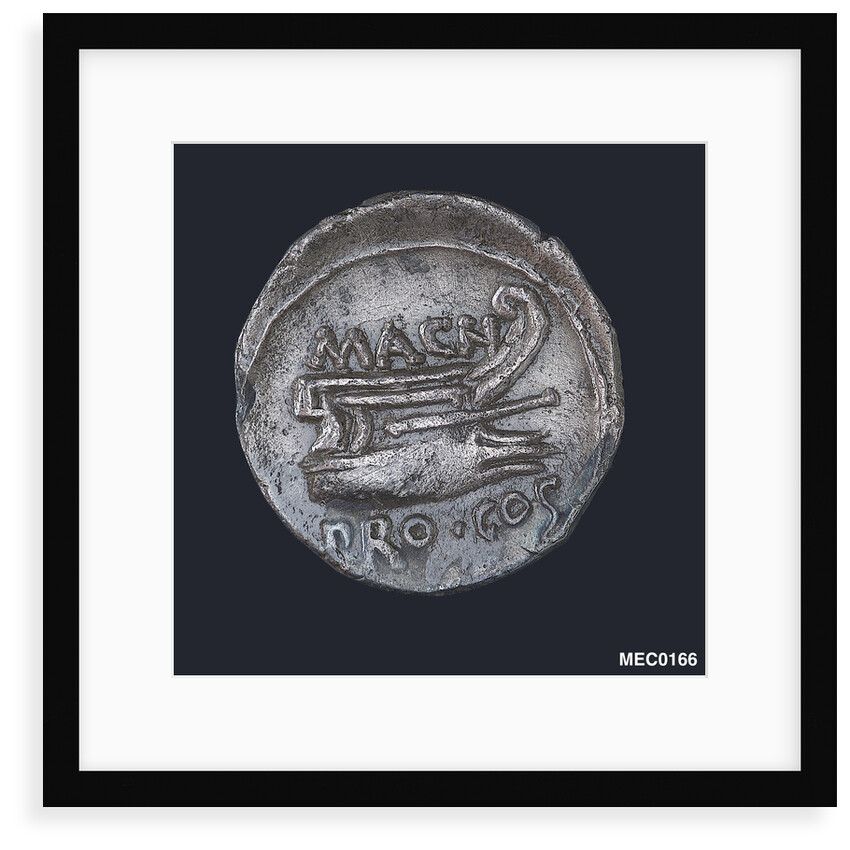 Denarius depicting head of Numa Pompilius by unknown